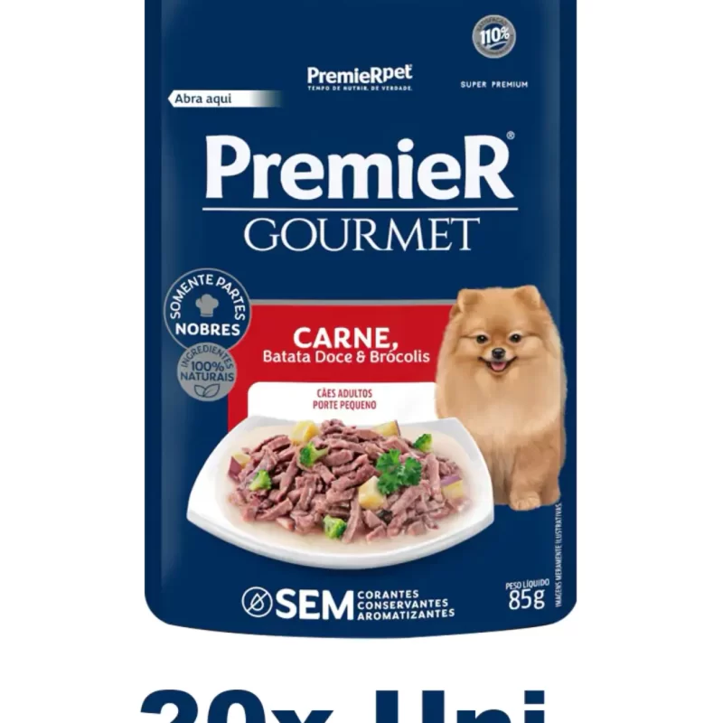 Premier Gourmet Cães Carne e Batata