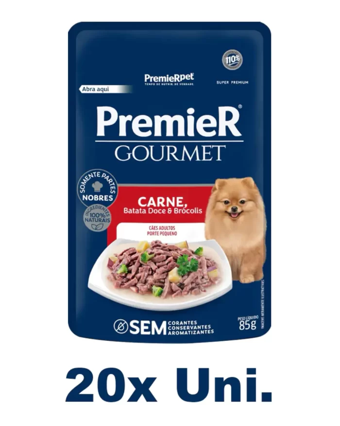 Premier Gourmet Cães Carne e Batata