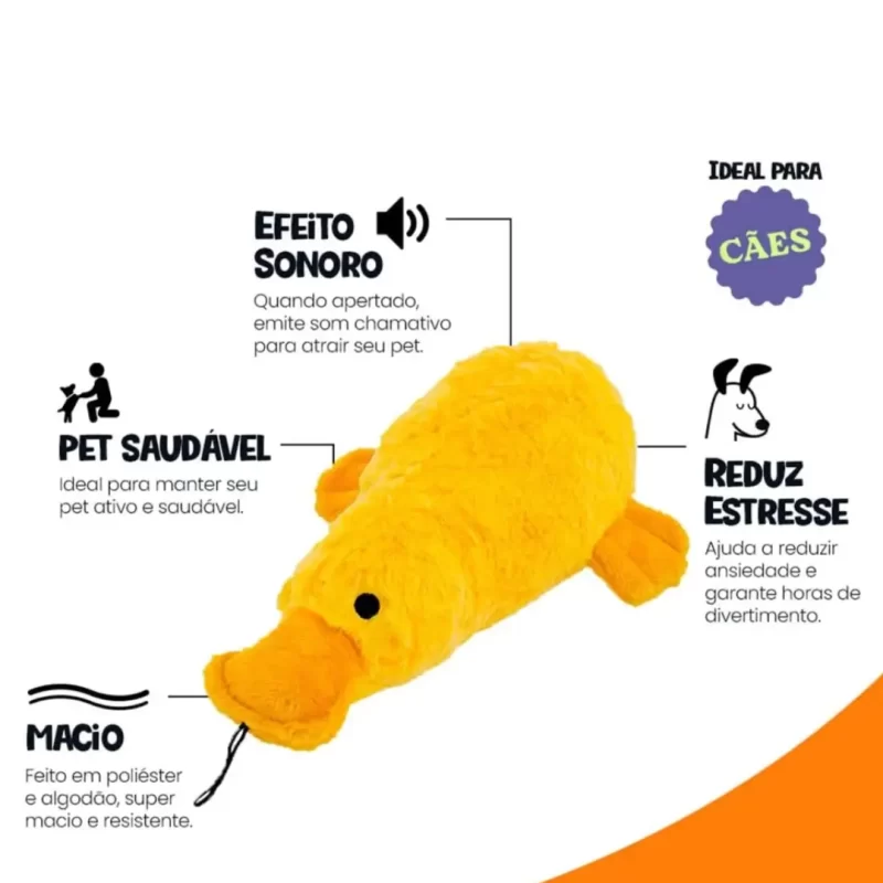 Brinquedo Interativo Big Duck para Cães