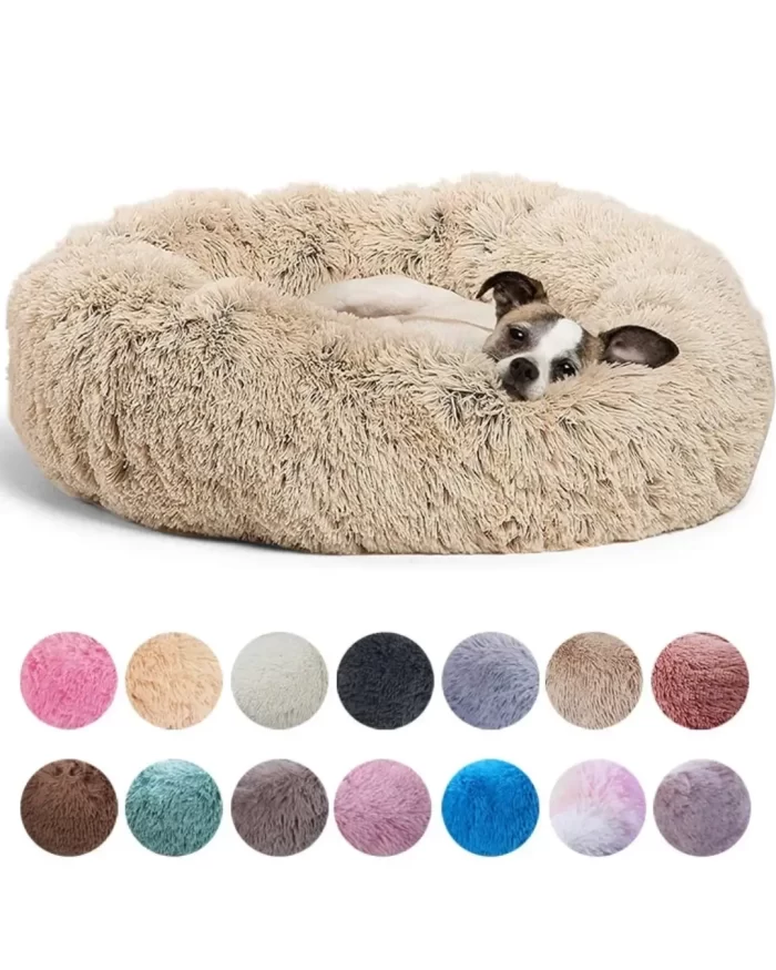 Cama de pelúcia para cachorro