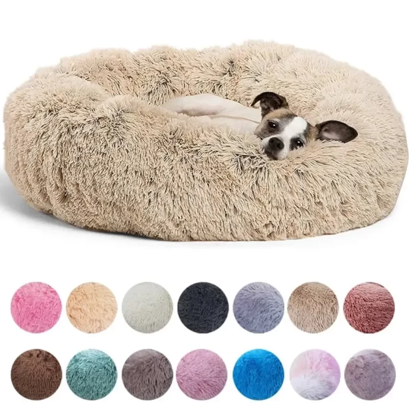 Cama de pelúcia para cachorro