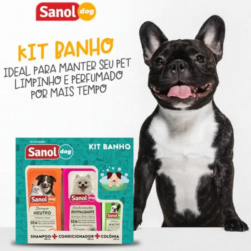 Kit banho para cachorro completo