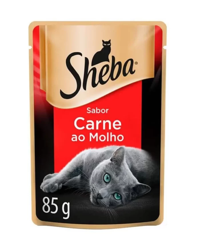 Ração Sheba Carne para Gatos Adultos