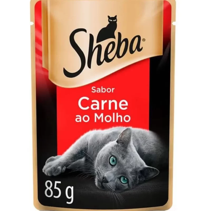 Ração Sheba Carne para Gatos Adultos