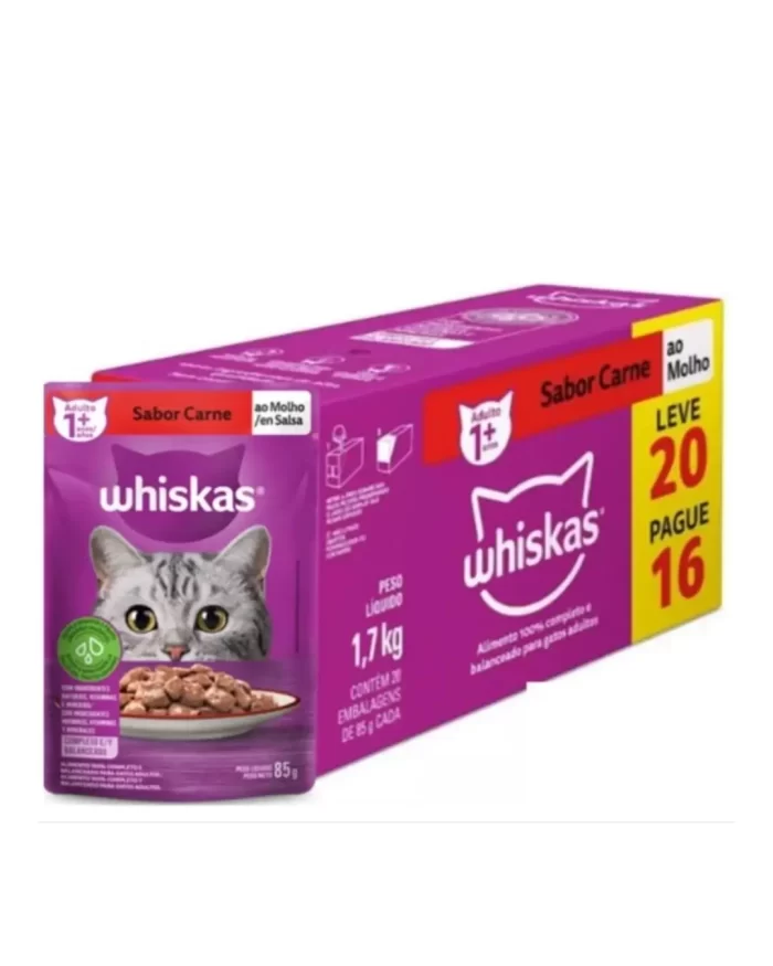 Whiskas Sachê Carne ao Molho