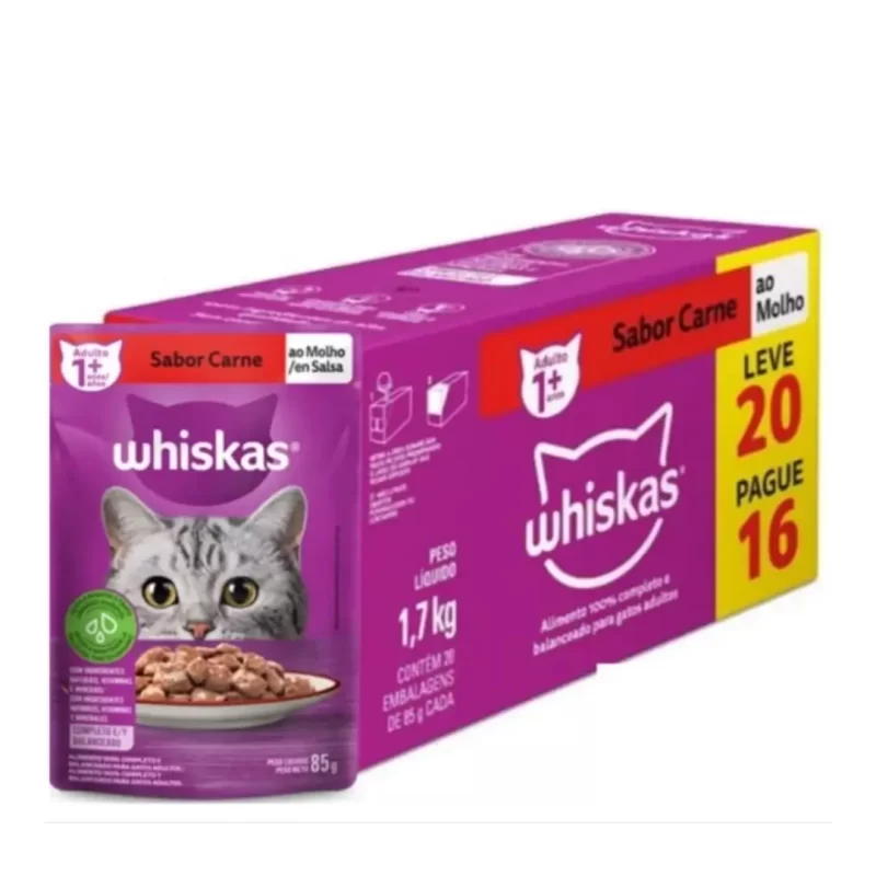 Whiskas Sachê Carne ao Molho