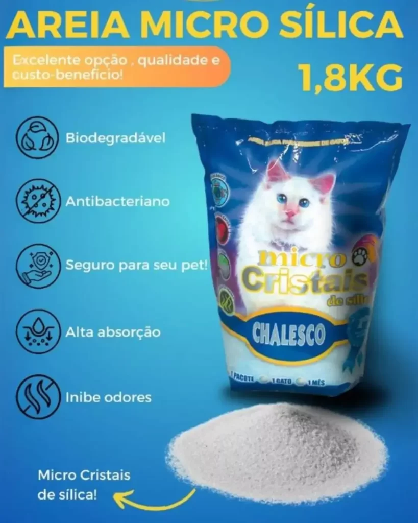 Areia boa para gatos 