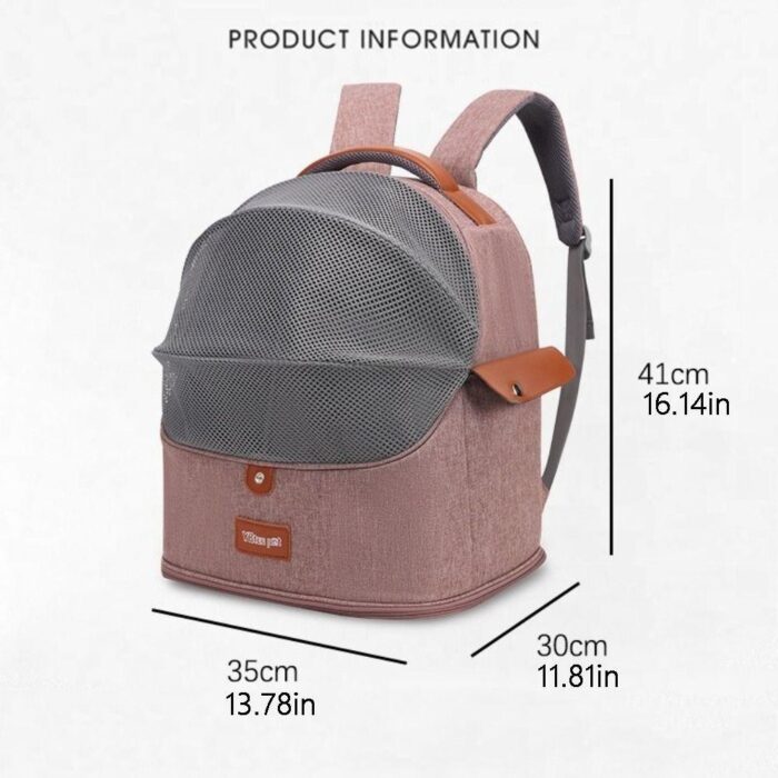 Mochila PAWI para Gatos com design expansível e respirável para transporte seguro.