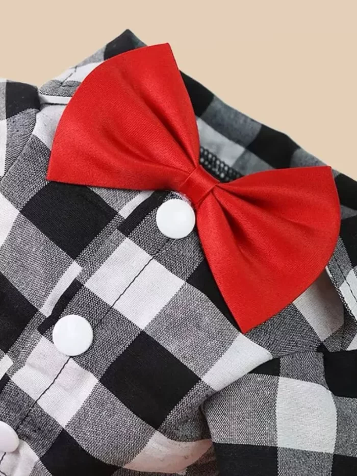 Blusa Xadrez para Cachorros e Gatos — Visual Sofisticado